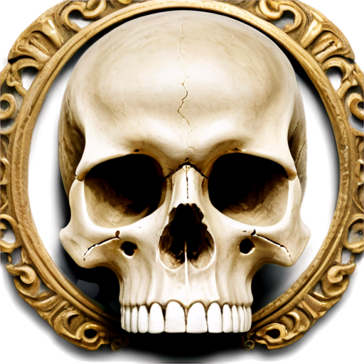 ancient roman empire skull - icon | sticker