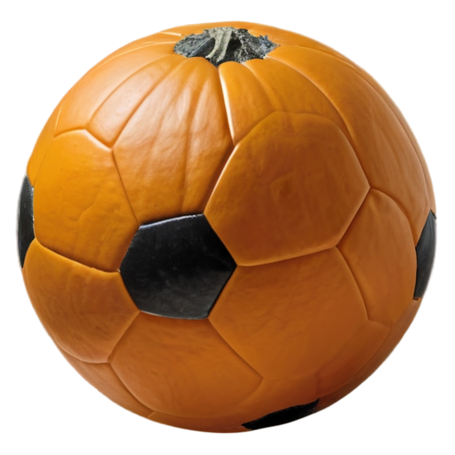 pumpkin like Soccer ball - icon | sticker