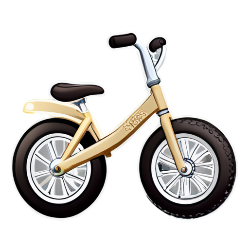 baby bike icon beige no background - icon | sticker