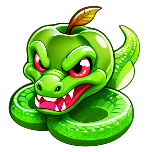 apple snake devil - icon | sticker