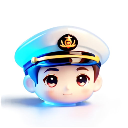 a shipping captain head icon - icon | sticker