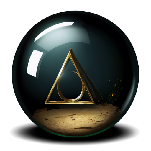 Harry potters Portkey inside glass ball - icon | sticker