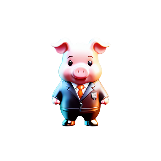 a logo for a detective agency named 'The 3 Pigs Mystery' - icon | sticker