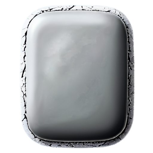 rectangle stone button - icon | sticker