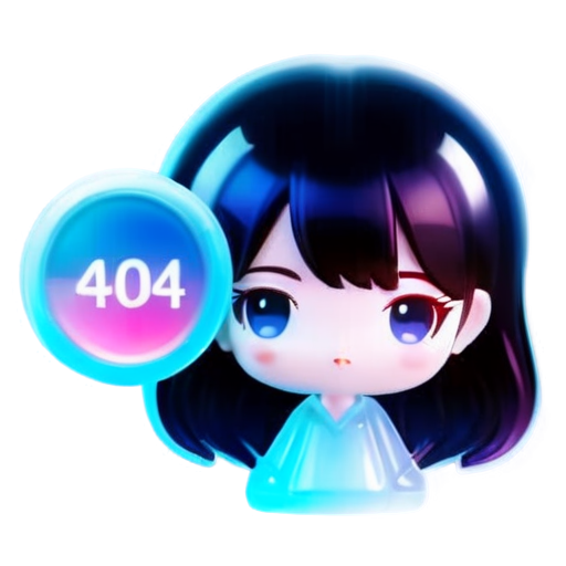 404 error component with sexy girl - icon | sticker