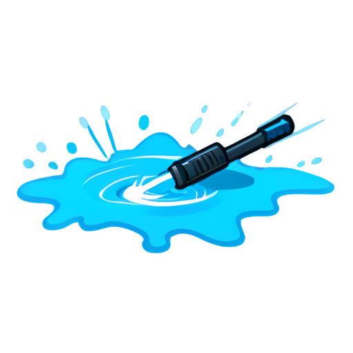 icon of a pressure washer shooting water - icon | sticker