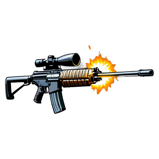 skill icon, machine gun shoot - icon | sticker