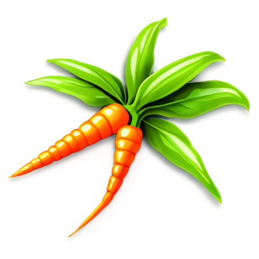 Storm Theme, Stormcorn Carrot, Corn Carrot, Vibrant Orange, Bold Storm Theme Design, Dynamic Shape, Powerful Symbol, Earthy Roots - icon | sticker