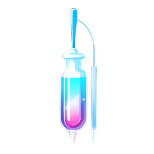 pulling out genetic material syringe - icon | sticker