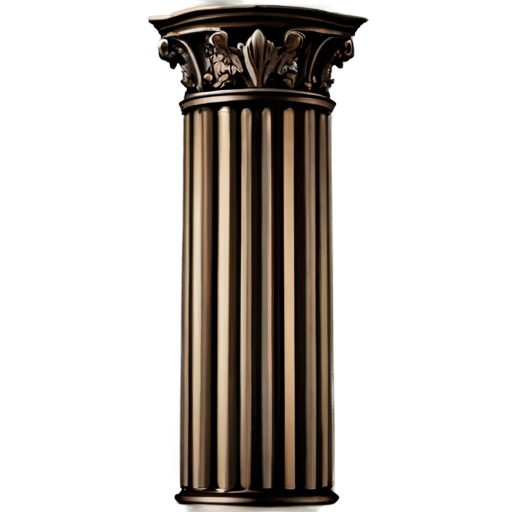 symmetrical brown pillar - icon | sticker