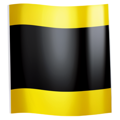 the black stripe ,yellow stripe and white stripe flag - icon | sticker