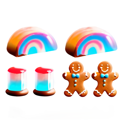 Sweets, gingerbread and pastries - icon | sticker