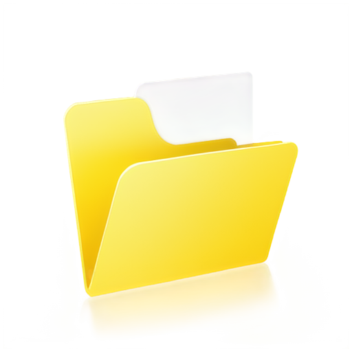 Yellow, Closed, Empty Folder - icon | sticker