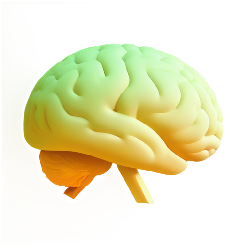 brain solid detailed human simplified - icon | sticker