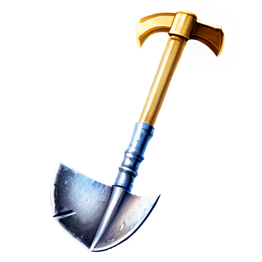 artistic art style mining pickaxe - icon | sticker