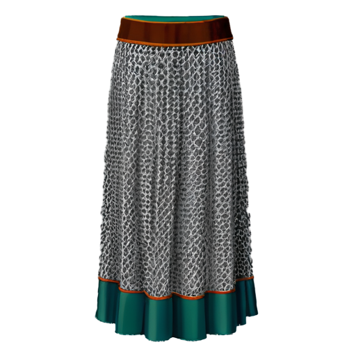 Simple poor medieval chainmail skirt - icon | sticker