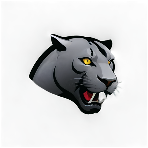 panther head - icon | sticker