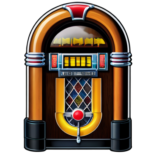 old time western jukebox - icon | sticker