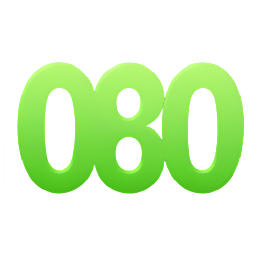 green numbers 1010101 - icon | sticker