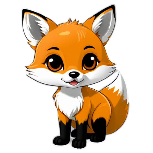 Wondered fox - icon | sticker