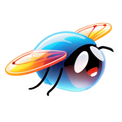 The icon is a mosquito that checks the status of the website. - icon | sticker