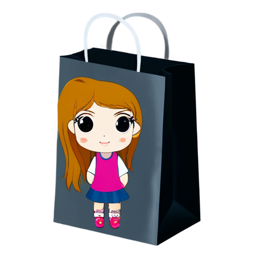 shopping bag with clothes - icon | sticker