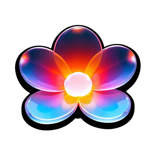 lighting art,Best quality, Masterpiece, money, (transparent petals:1.2), Petal texture - icon | sticker