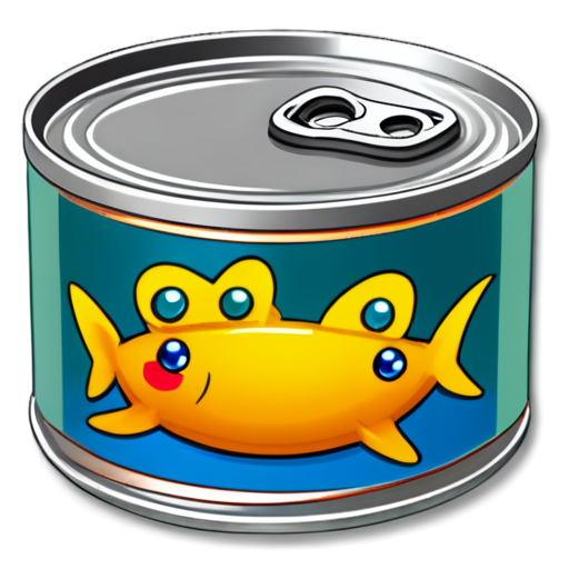 cute canned tuna - icon | sticker