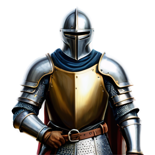 artistic art style medieval knight thieving - icon | sticker