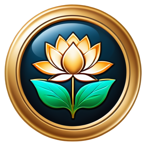 lotus flower trade icon badge - icon | sticker