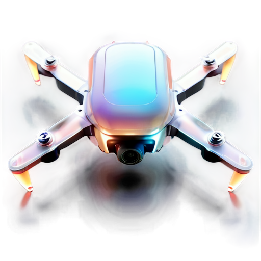 top view of a flying drone - icon | sticker