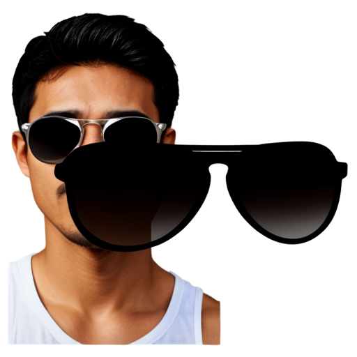 sunglasses face recognition - icon | sticker