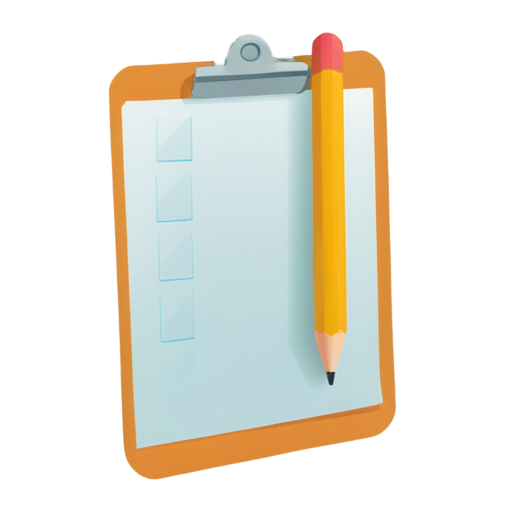 To-Do List with pencil - icon | sticker