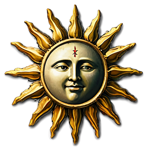 medieval sun - icon | sticker