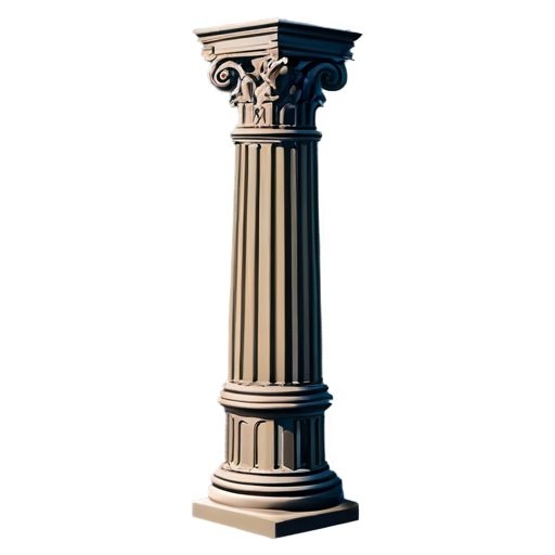 brown castle column icon - icon | sticker