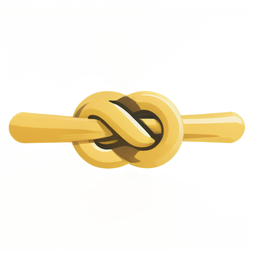 a rope knot using the letters M and C and looks like a handshake - icon | sticker