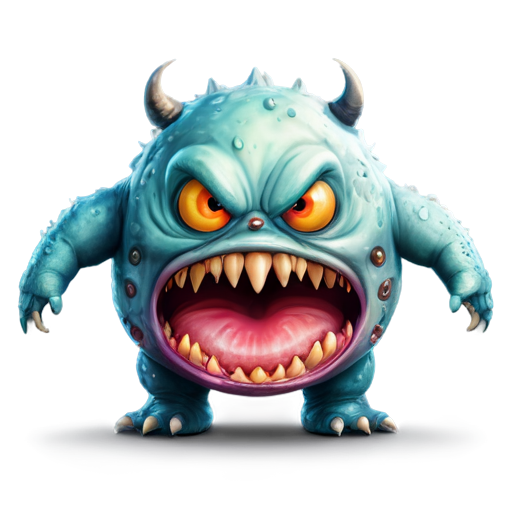 scary Bloated Monster icon - icon | sticker