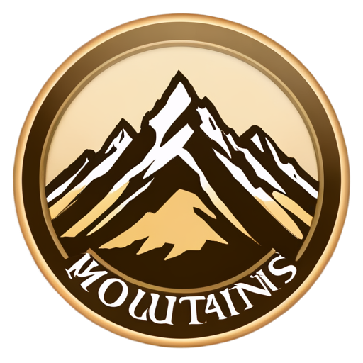 logo mountains - icon | sticker