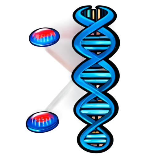 DNA and DNA sequence and Data science and Data analysis - icon | sticker