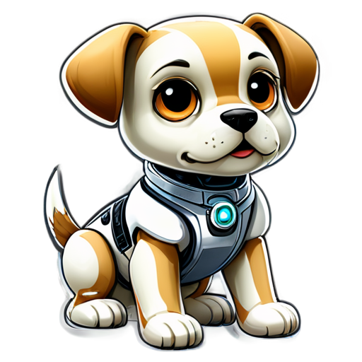 robot dog - icon | sticker