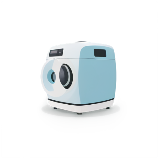 Washing Machine robot - icon | sticker