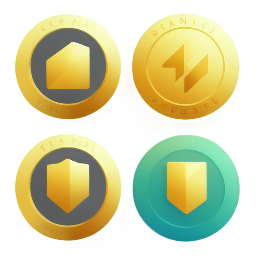 Awards for subscribers of different levels for a streamer channel, flat - icon | sticker