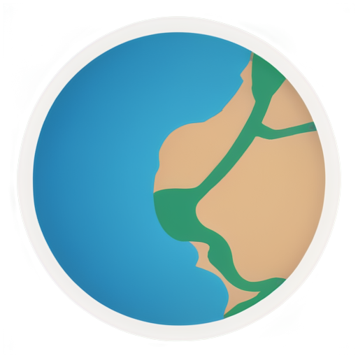 construction And build land sympol for map in game (inside circular frame-shape) - icon | sticker