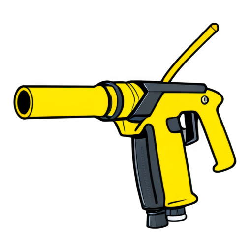 make simple png symbol of a pressure washer gun squirting - icon | sticker