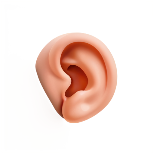 the human ear that hears - icon | sticker