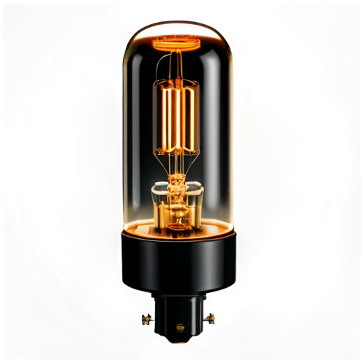 vacuum tube glows - icon | sticker