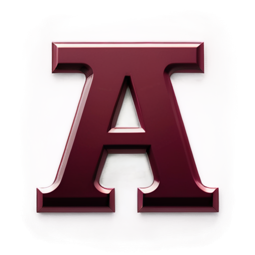 A maroon colored flat greek letter lambda logo - icon | sticker