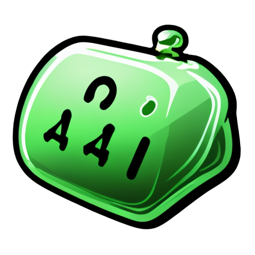 An icon that is a widget for the game. Indicates a hand-drawn bet. It must contain green bills on a white background. The picture conveys a sense of risk, a warning. 2D style - icon | sticker