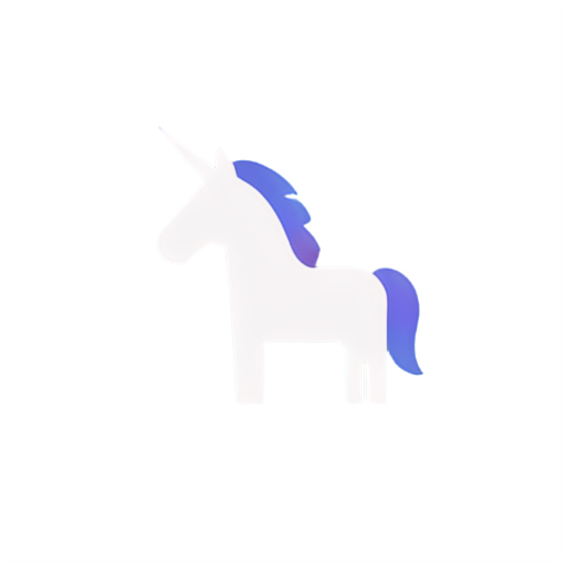 A minimalist logo for the post-hardcore group "Like the Unicorn". The letter "U" in "Unicorn" is replaced with a unicorn symbol. - icon | sticker