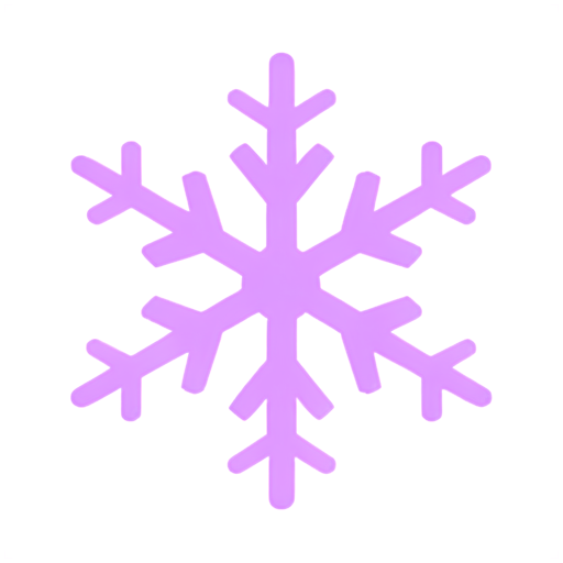 purple snowflake - icon | sticker